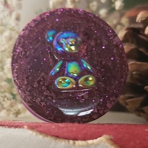 Purple Bear 3D Phone Grip